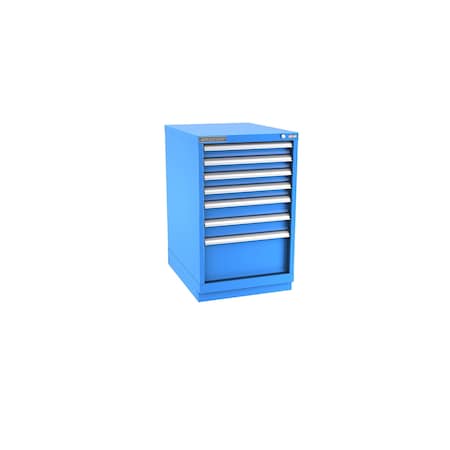 Champion Tool Storage Modular Drawer Cabinet, 7 Drawer, Blue, Steel, 22 in W x 28-1/2 in D x 36 in H N15000702ILCFTB-BB